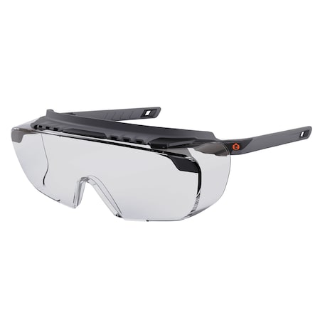 Ergodyne OSMIN, Safety Glasses, Clear Lens, Matte Black Frame OSMIN